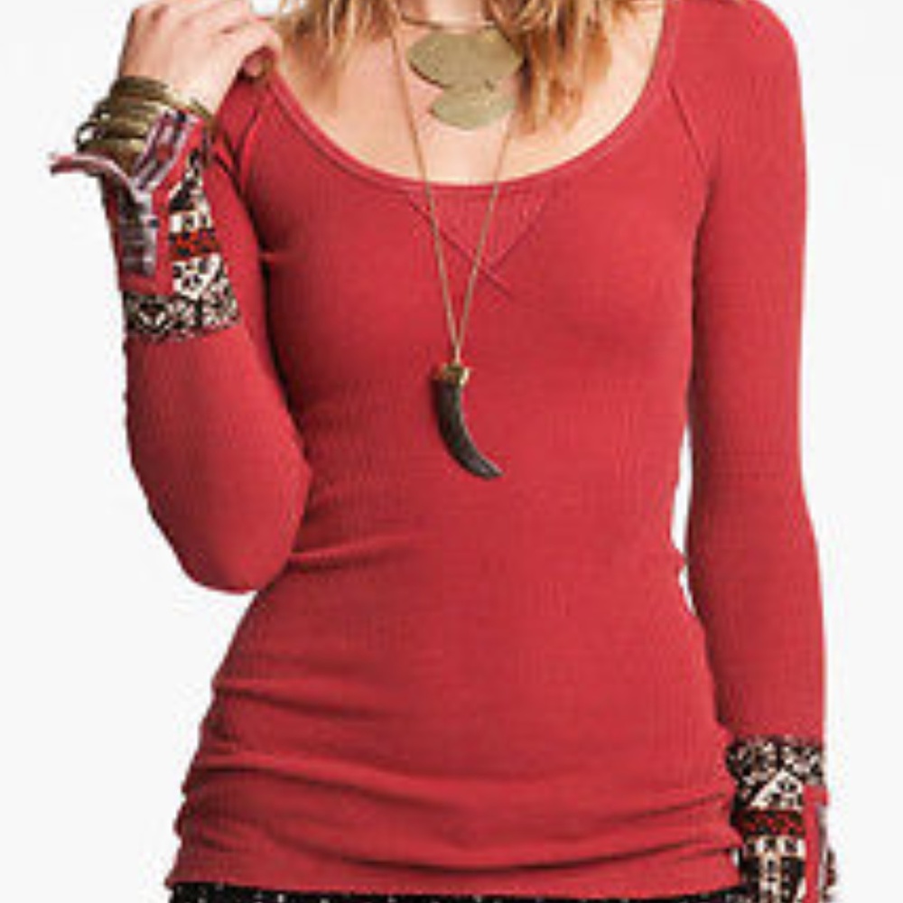 Free People Hyperactive Sweater Cuff Thermal